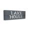 Stupell Industries Blue Lake House Sign Canvas Wall Art